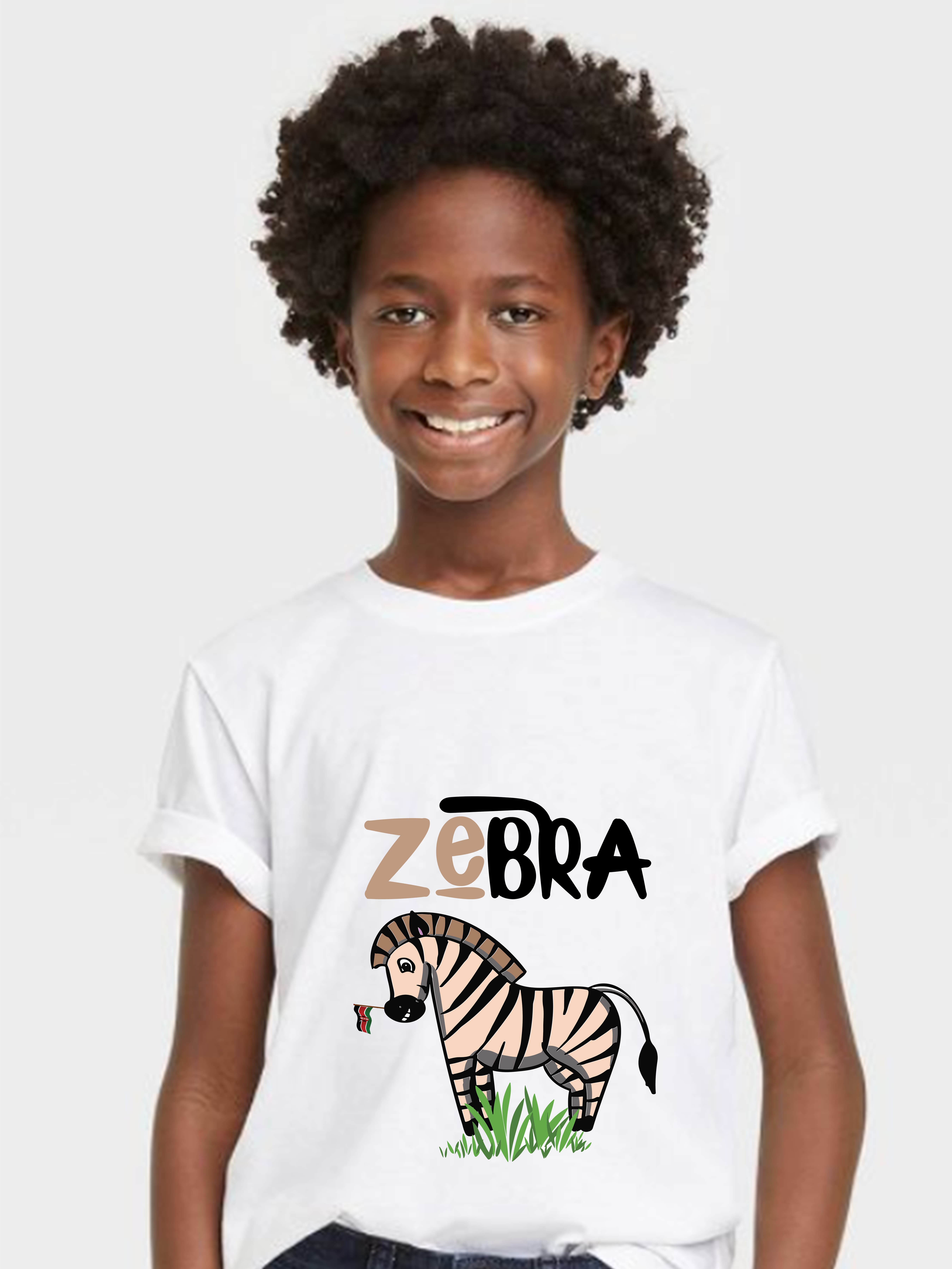 Kids zebra shirt